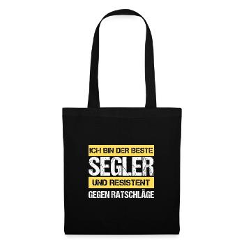 Resistenter Segler - Stoffbeutel - Schwarz - Vorne