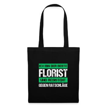 Fleuriste résistant - Sac en tissu - noir - Devant