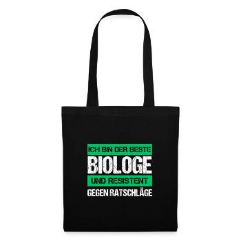 Biologiste résistant - Sac en tissu - noir - Devant