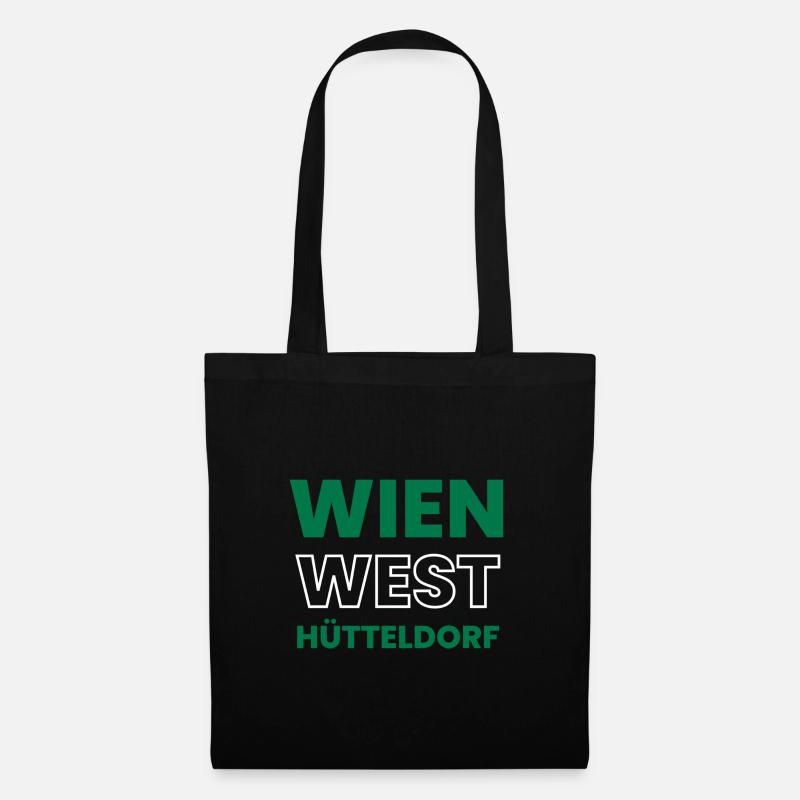 WIEN - WEST - HÜTTELDORF - Stoffbeutel - Schwarz