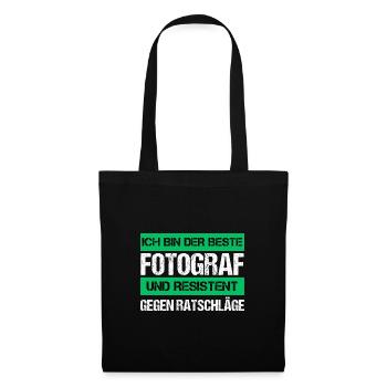 Photographe résistant - Sac en tissu - noir - Devant