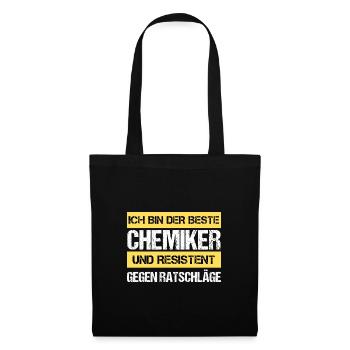 Resistenter Chemiker - Stoffbeutel - Schwarz - Vorne