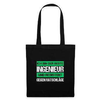 Resistenter Ingenieur - Stoffbeutel - Schwarz - Vorne