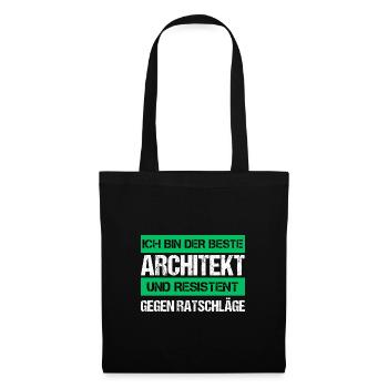 Architecte résistant - Sac en tissu - noir - Devant