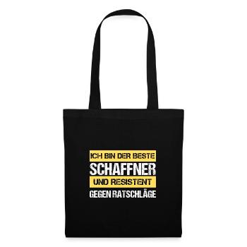 Resistenter Schaffner - Stoffbeutel - Schwarz - Vorne