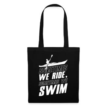 Nous faisons du kayak et nageons - Sac en tissu - noir - Devant