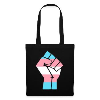 Trans Pride Fist Design pour l’égalité - Sac en tissu - noir - Devant