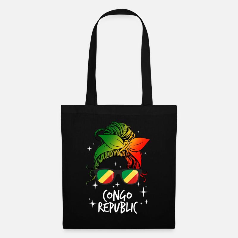 République du Congo - Sac en tissu - noir