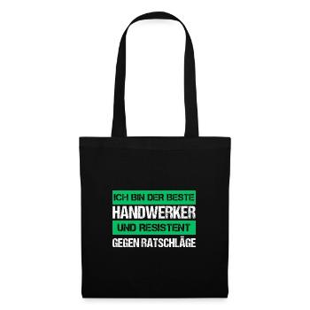Artisan résistant - Sac en tissu - noir - Devant