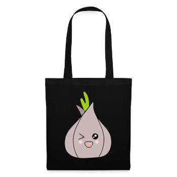 Oignon Ail Costume Carnaval Carnaval Légumes - Sac en tissu - noir - Devant