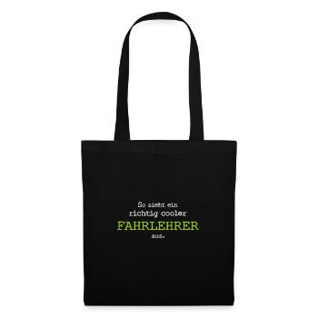 Voilà à quoi ressemble un moniteur de conduite vraiment cool. - Sac en tissu - noir - Devant