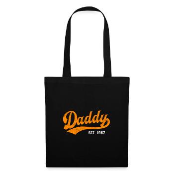 Daddy - Meilleur papa papa du monde - fondé en 1967 - Sac en tissu - noir - Devant