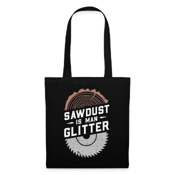 Sciure est homme paillettes - Sac en tissu - noir - Devant