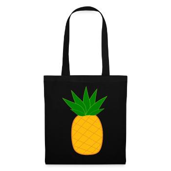 Pineapple with sunglasses summer t-shirt - Tote Bag - black - Front