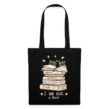 Je ne suis pas un nerd - Sac en tissu - noir - Devant