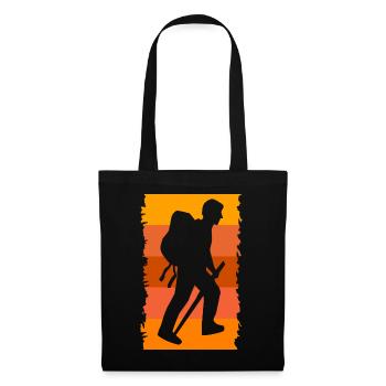 Mountaineering Hikers Hiking Mountain peaks - Tote Bag - black - Front