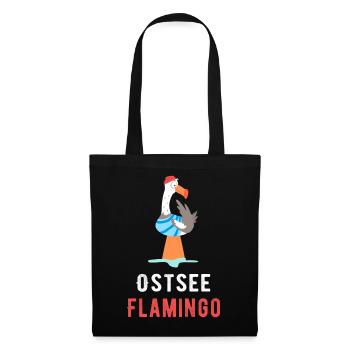 Ostsee Flamingo - Stoffbeutel - Schwarz - Vorne