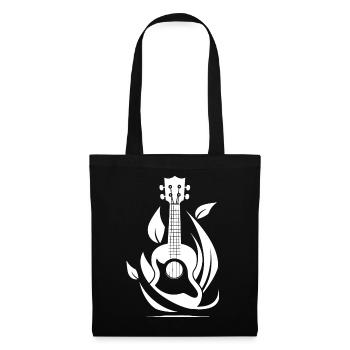 Ukulele Grafik - Stoffbeutel - Schwarz - Vorne