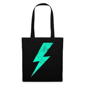Flash électrique au pastel - Sac en tissu - noir - Devant