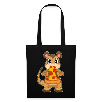 Pizza au suricate - Sac en tissu - noir - Devant