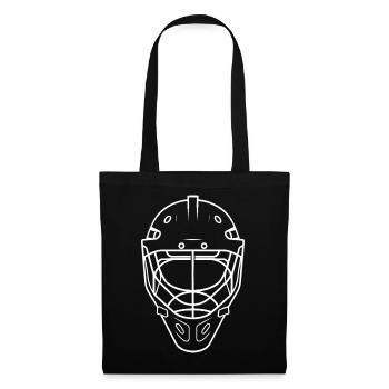 Hockey Helmet Line Art - Tote Bag - black - Front