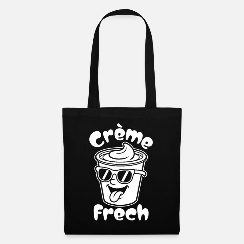 Crème Frech - Stoffbeutel - Schwarz