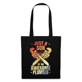 Son of a plumber - Tote Bag - black - Front