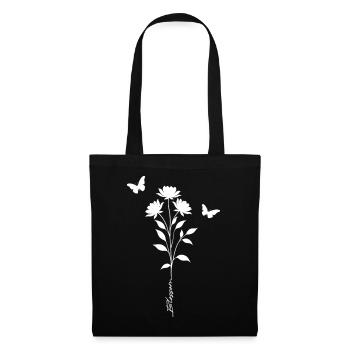 Floral Butterflies Silhouette - Tote Bag - black - Front
