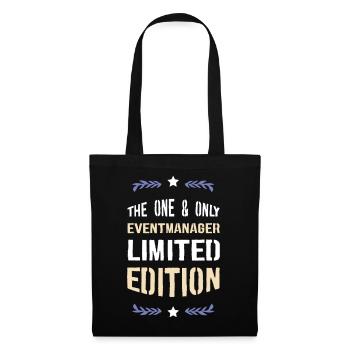 Limitierte Edition Eventmanager - Stoffbeutel - Schwarz - Vorne