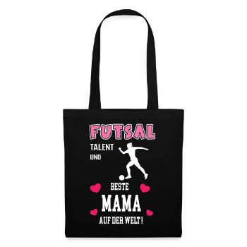 Futsal Beste Mama Mutter Muttertag Geburtstag - Stoffbeutel - Schwarz - Vorne