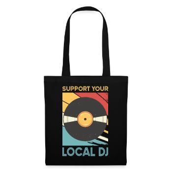 Cadeaux de la tenue DJ - Sac en tissu - noir - Devant