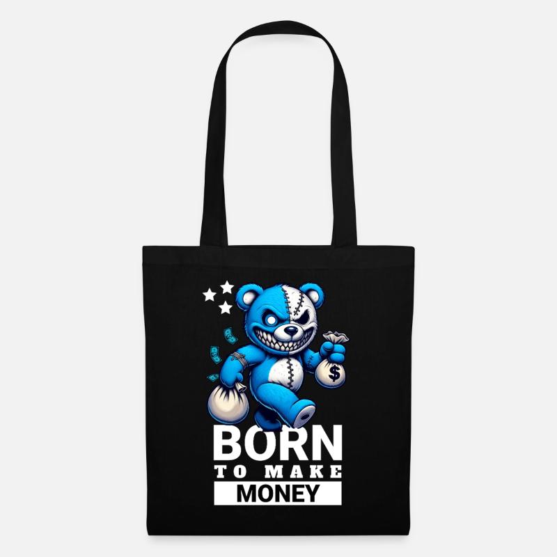 Né pour gagner de l’argent - Sac en tissu - noir