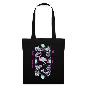 Roll With It Flamingo - Tote Bag - black - Front