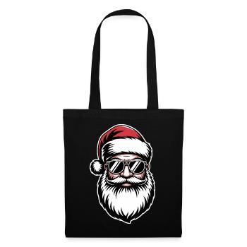 Cool Santa Claus with Sunglasses - Tote Bag - black - Front
