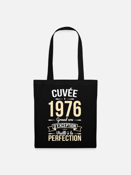 1976 – Perfekt gereift - Stoffbeutel - Schwarz