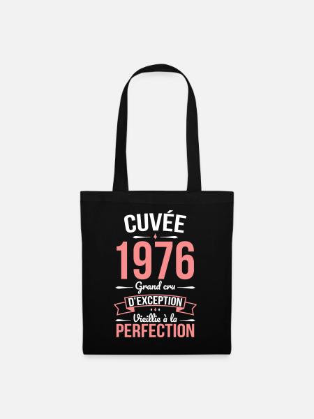 1976 – Perfekt gereift - Stoffbeutel - Schwarz