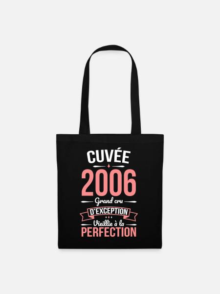 2006 – Perfekt gereift - Stoffbeutel - Schwarz