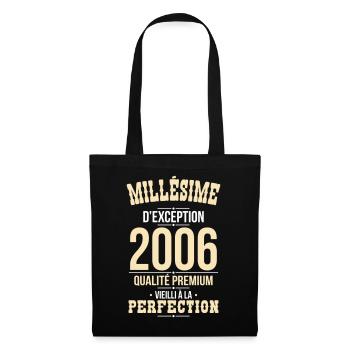 2006 – Millésime d’exception – Qualité premium - Sac en tissu - noir - Devant