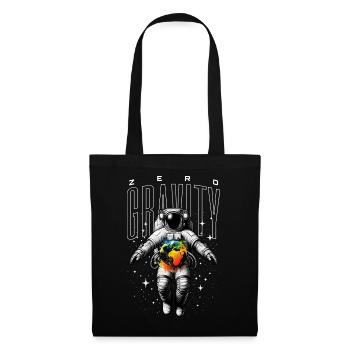 Zero Gravity Astronaut – Weltall & Erde - Stoffbeutel - Schwarz - Vorne