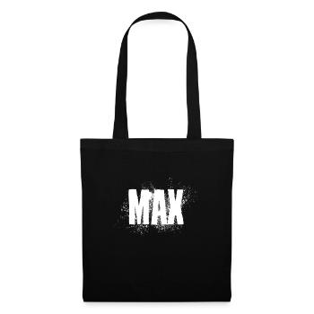 Max - Stoffbeutel - Schwarz - Vorne