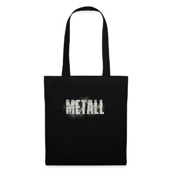 Metal - Tote Bag - black - Front