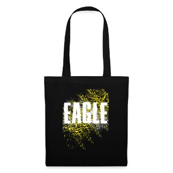 Adler Eagle - Stoffbeutel - Schwarz - Vorne