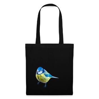 Mésange - Sac en tissu - noir - Devant