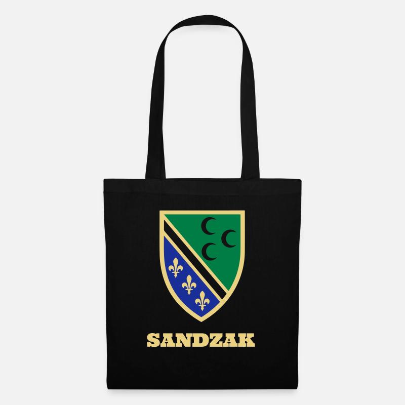 wappen_sandzak - Stoffbeutel - Schwarz