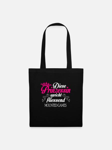 Mounted Games - Prinzessin - Stoffbeutel - Schwarz