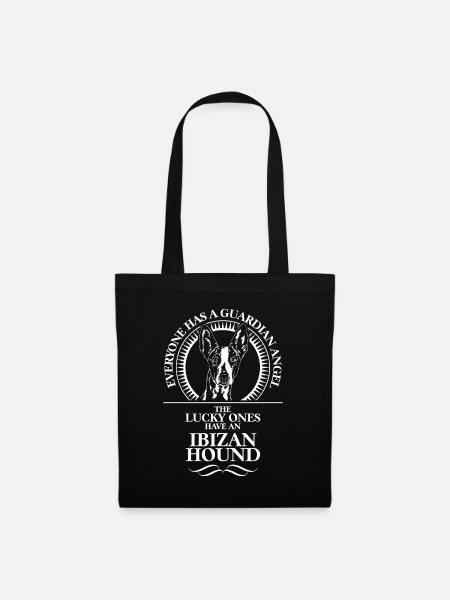 IBIZAN HOUND Guardian Angel WILSIGNS Hundespruch - Stoffbeutel - Schwarz