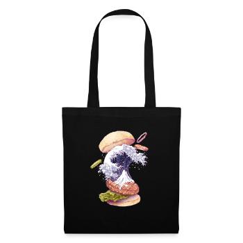 KANAGAWA BURGER - Stoffbeutel - Schwarz - Vorne