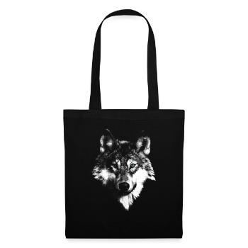 Wolf wolf head - Tote Bag - black - Front