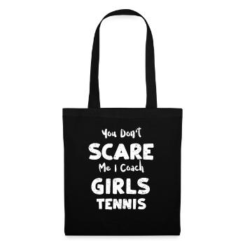 Tu ne me fais pas peur, j’entraîne des filles... - Sac en tissu - noir - Devant