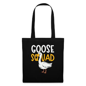 Goose Squad Cute Geese Nature Ironic Quote - Tote Bag - black - Front